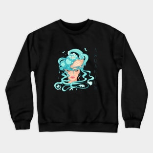 Zodiac Aquarius : Born in February Crewneck Sweatshirt